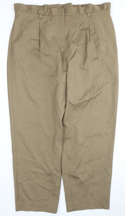 Ted Baker Women's Beige Pleated Trousers L