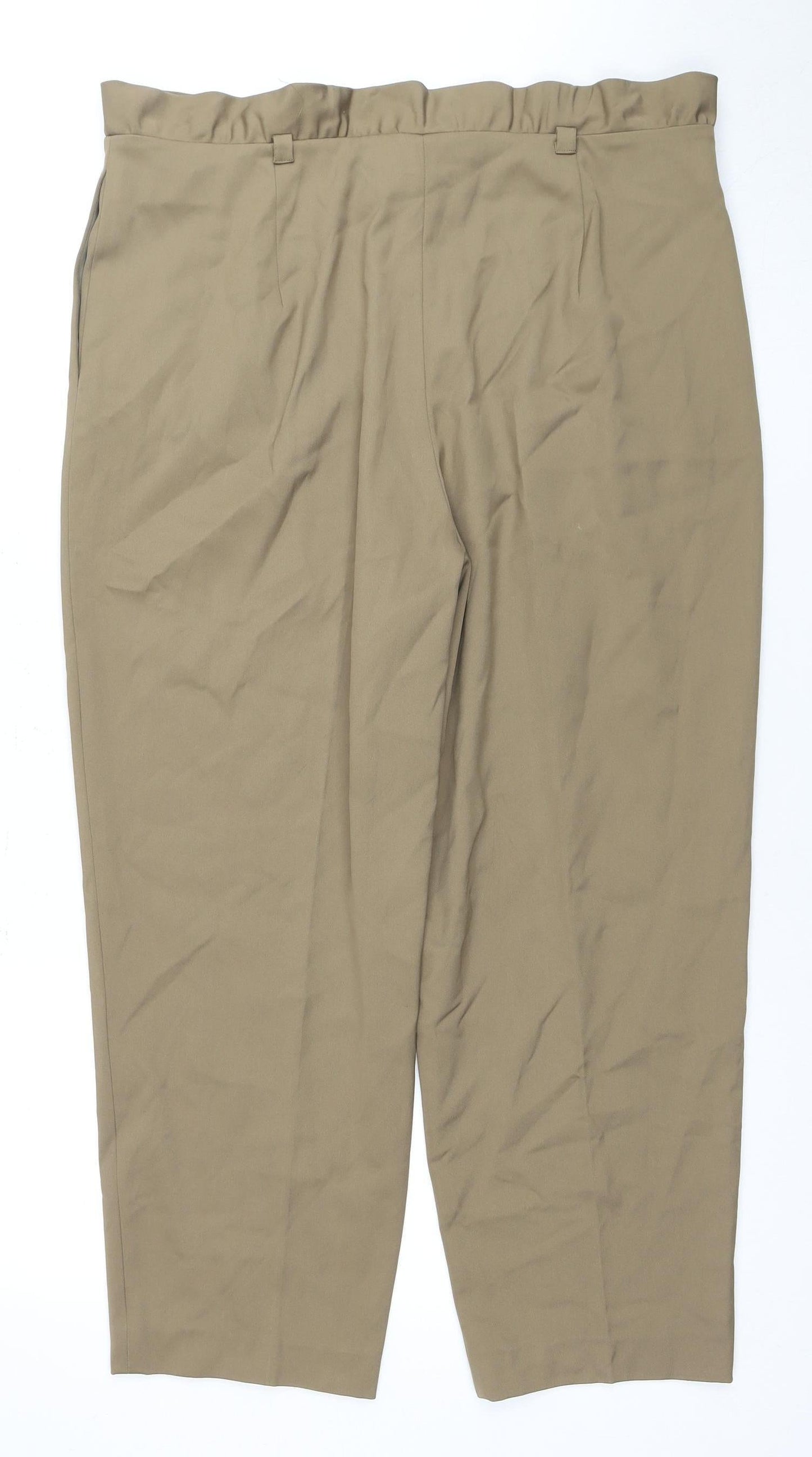 Ted Baker Women's Beige Pleated Trousers L