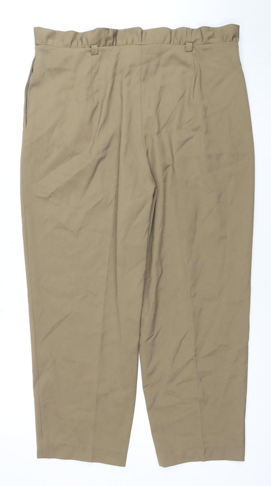 Ted Baker Women's Beige Pleated Trousers L