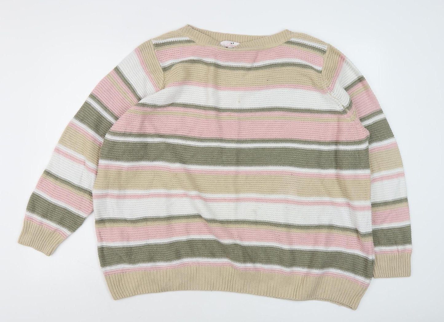 Womens UK Size L Julipa Multicoloured Pullover Jumper