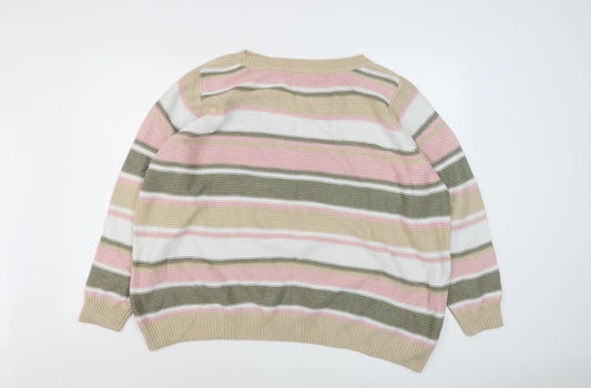 Womens UK Size L Julipa Multicoloured Pullover Jumper