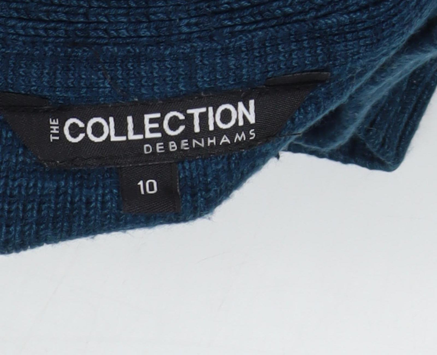 Womens UK Size 10 Debenhams Blue Cardigan Jumper