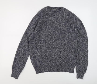 French Connection Men's Blue Wool Blend Pullover Jumper M
