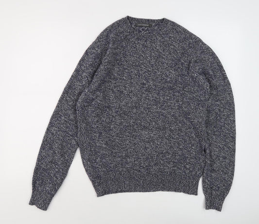 French Connection Men's Blue Wool Blend Pullover Jumper M