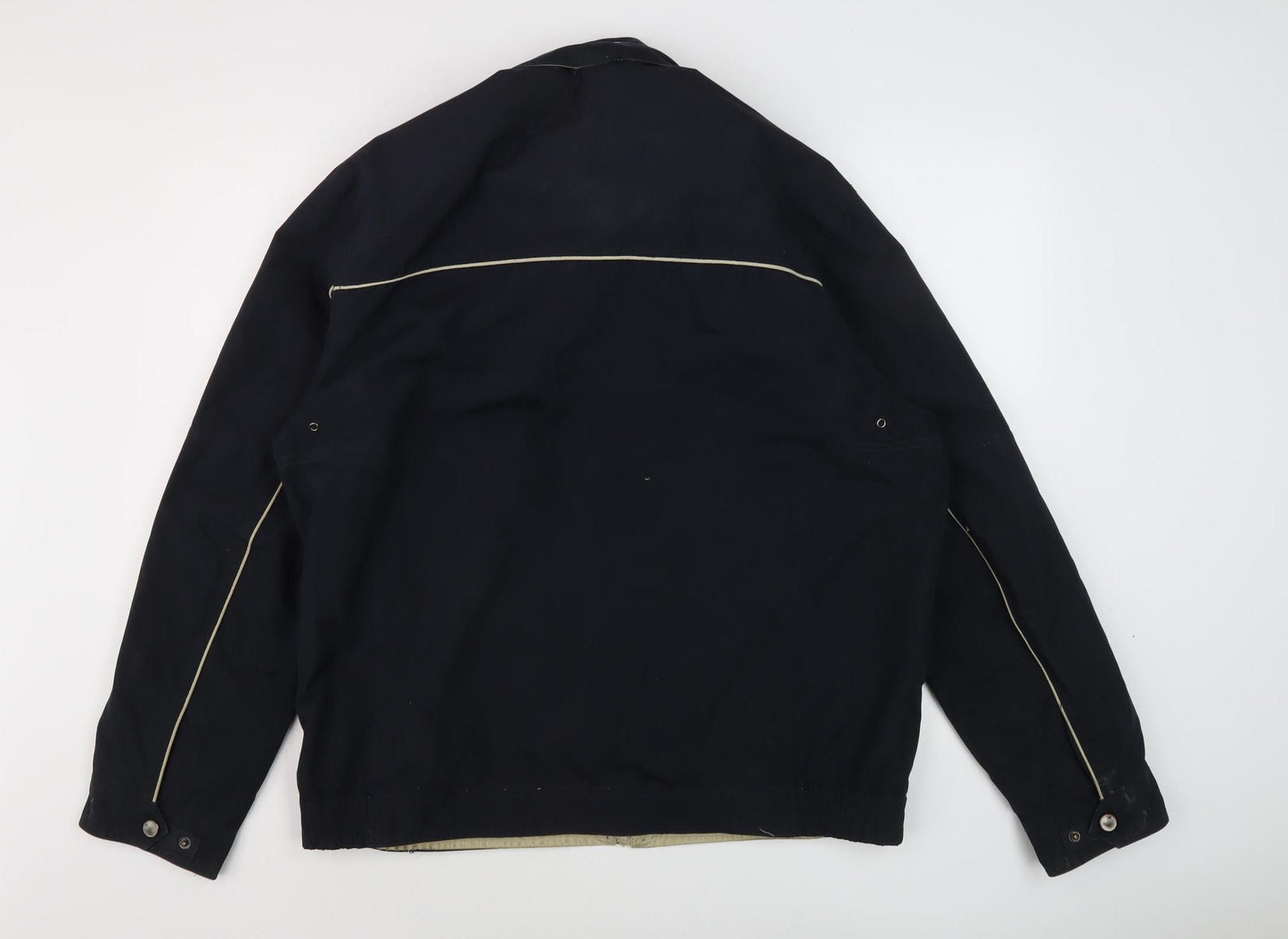 Mens UK Size L Saxon Black Basic Jacket