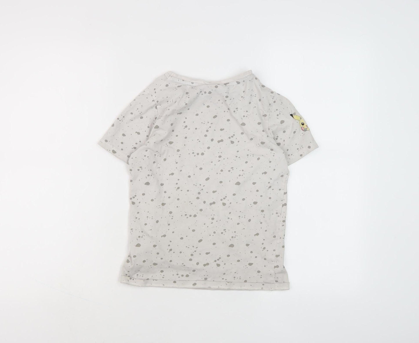 Pokémon Boys Grey Pikachu T-Shirt, Graphic Print, 9 Years