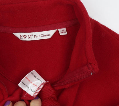 Womens UK Size M EWM Red Basic Jacket