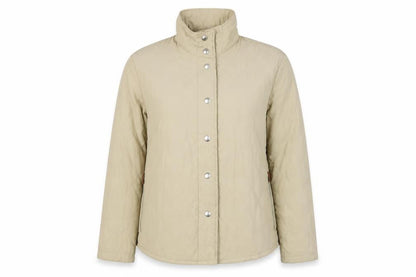 Womens UK Size 12 Artigiano Beige Quilted Coat