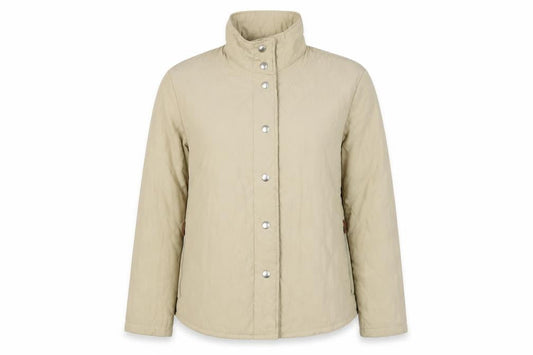 Womens UK Size 12 Artigiano Beige Quilted Coat
