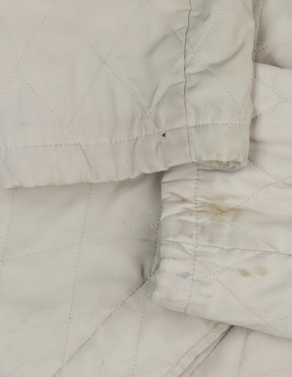 Womens UK Size 12 Artigiano Beige Quilted Coat