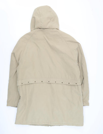 Lawrayn Women's Beige Parka Coat With Hood