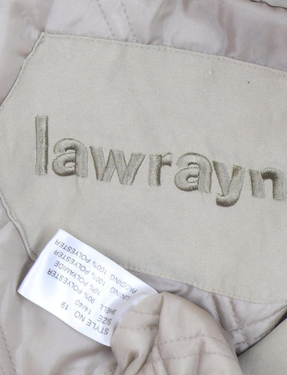 Lawrayn Women's Beige Parka Coat With Hood