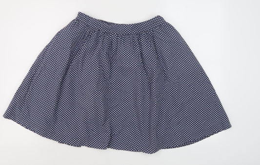 Boden Women's Blue A-Line Polka Dot Skirt Size 12