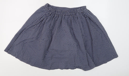 Boden Women's Blue A-Line Polka Dot Skirt Size 12