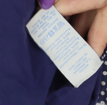 Boden Women's Blue A-Line Polka Dot Skirt Size 12