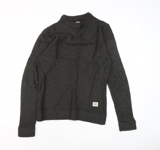 Jack & Jones Men's Black Medium Pullover Jumper
