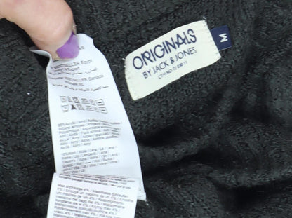 Jack & Jones Men's Black Medium Pullover Jumper