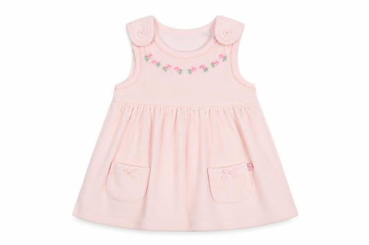 Jasper Conran Girls Pink Floral Pinafore Dress 0-3M
