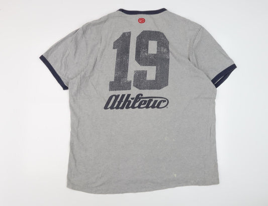 Nike Men's Grey Athletic Graphic T-Shirt XL