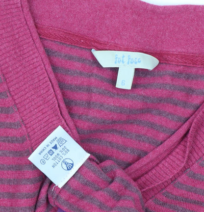 Womens UK Size 6 Fat Face Pink Pullover Jumper