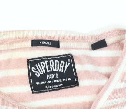 Womens UK Size XS Superdry Pink  T-Shirt