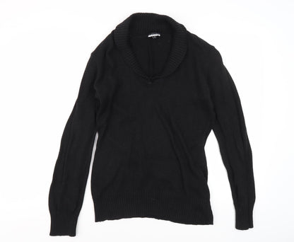 Austin Reed Women's Black V-Neck Jumper, Size S