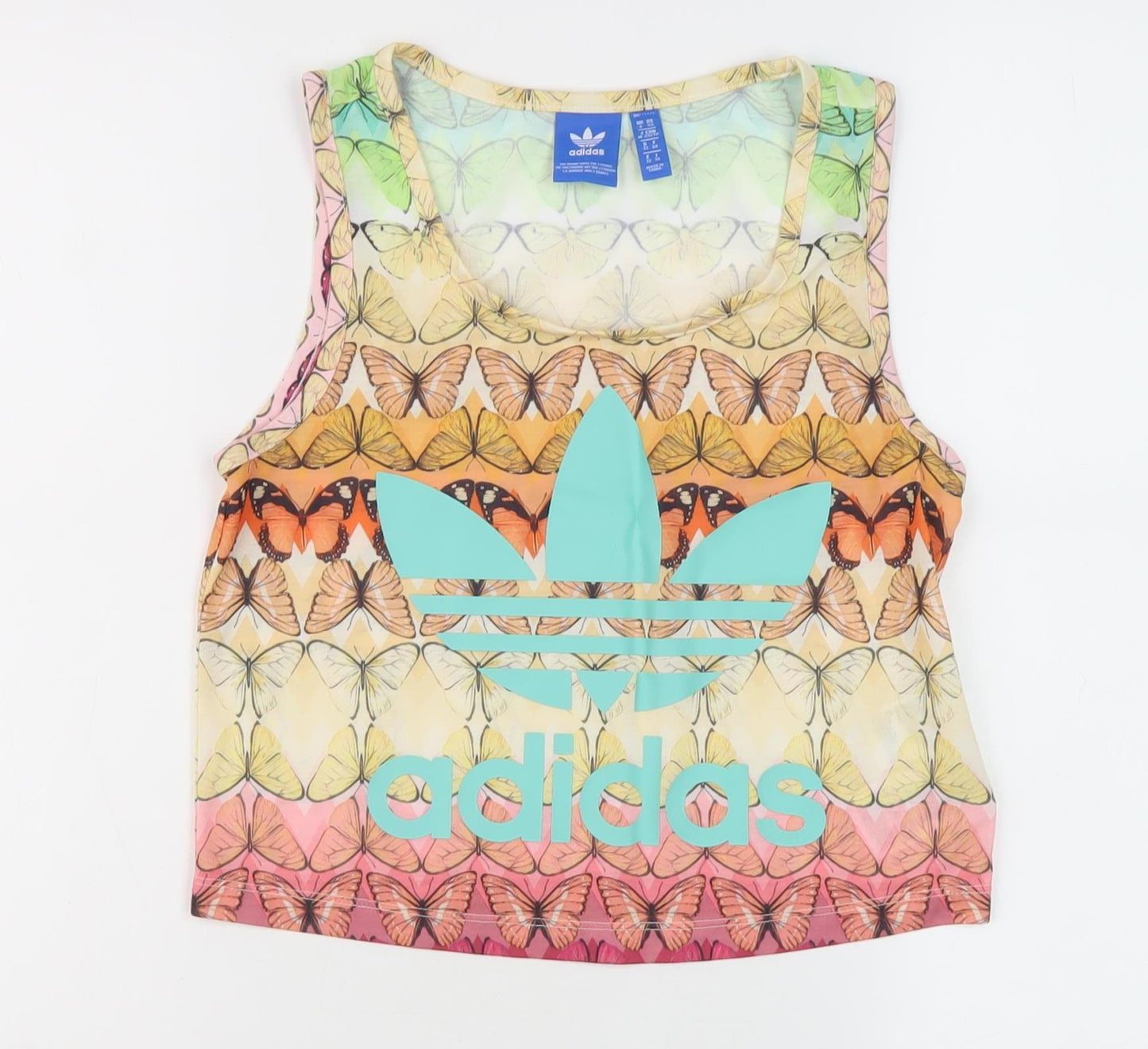 Adidas Womens Multicolour Butterfly Tank XS