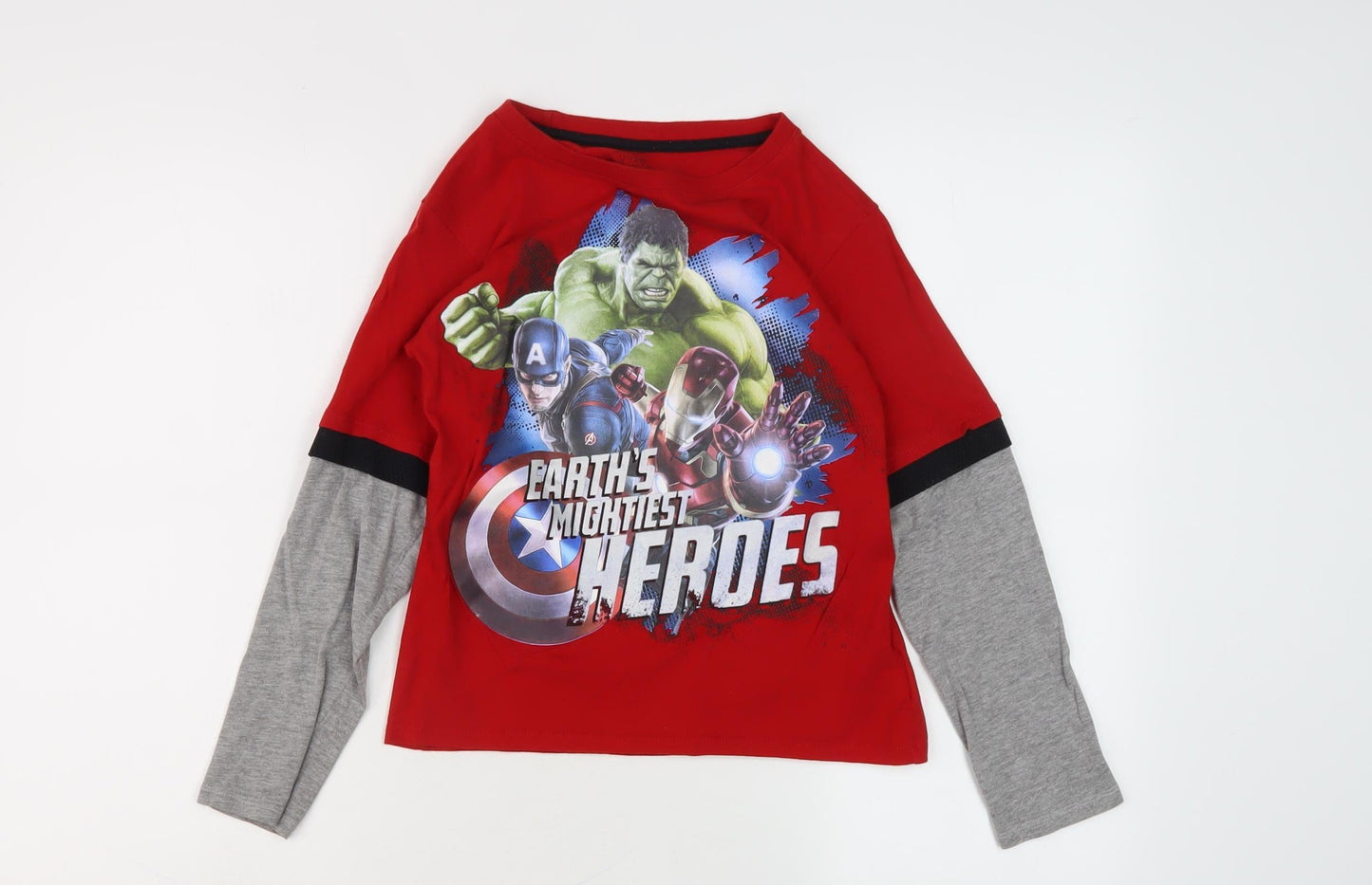 Boys Avengers Red Long Sleeve T-Shirt 12 Years