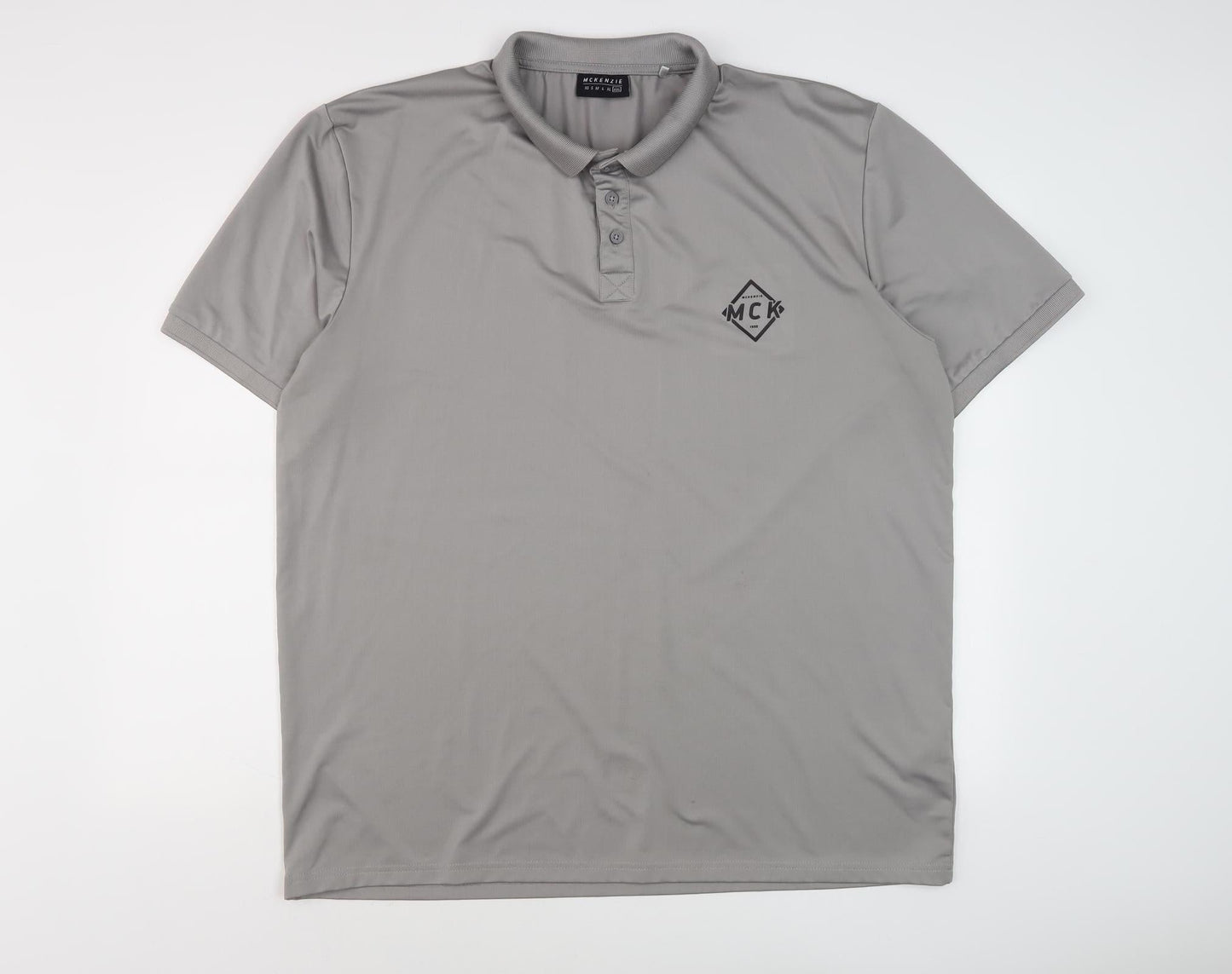 McKenzie Men's Grey XL Polo Shirt Casual Wear