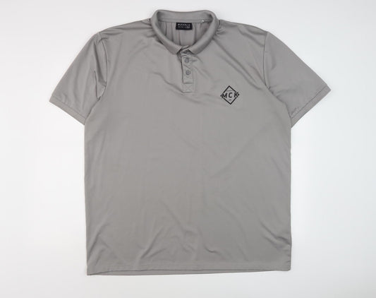 McKenzie Men's Grey XL Polo Shirt Casual Wear