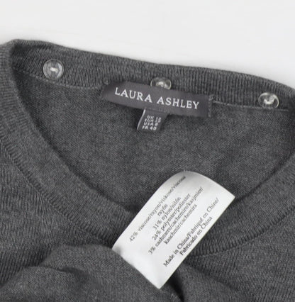 Laura Ashley Women's Grey Pullover Jumper Size 12