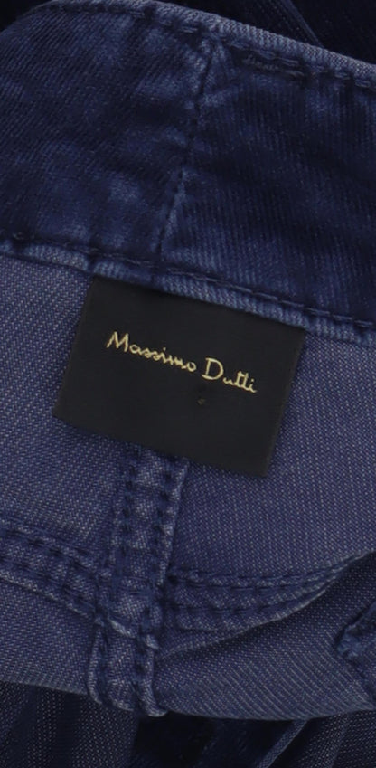 Massimo Dutti Women's Blue Trousers Size 8