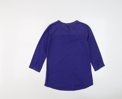 Womens UK Size 2XS Van Heusen Purple  Blouse