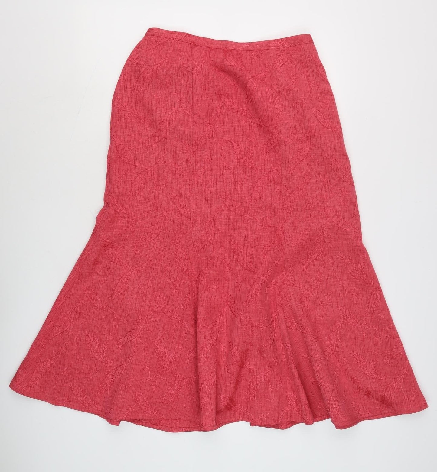 Eastex Women's Red Trumpet Midi Skirt Size 16