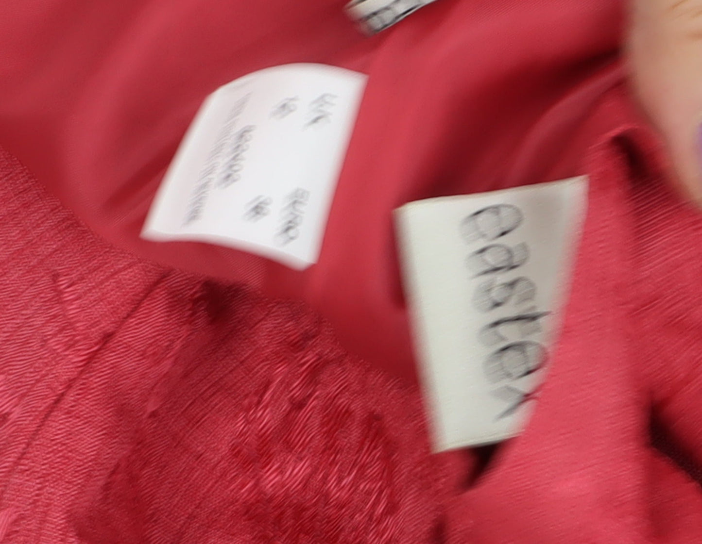 Eastex Women's Red Trumpet Midi Skirt Size 16