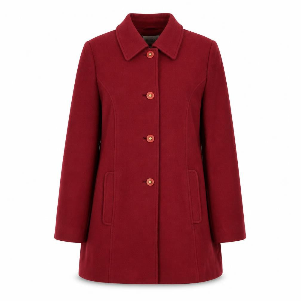 Womens UK Size 12 Eastex Red Overcoat