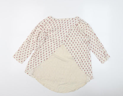 Womens UK Size 10 Fat Face Ivory Tunic Blouse