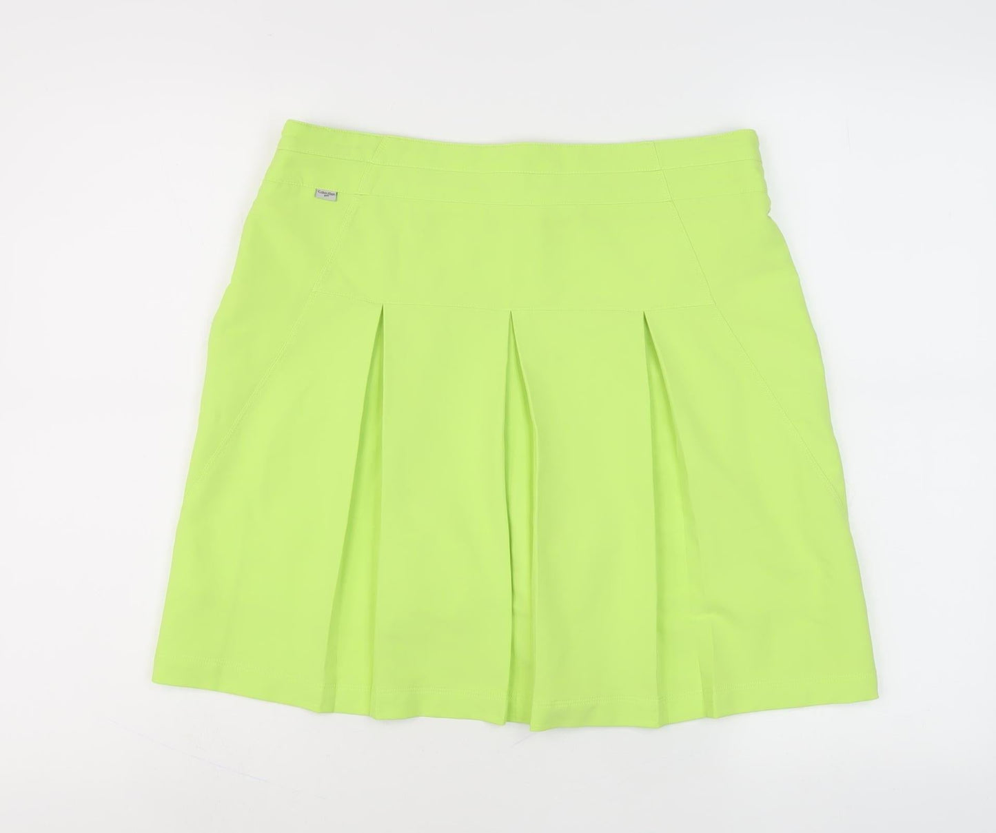 Calvin Klein Women's Green Pleated Skort UK 12
