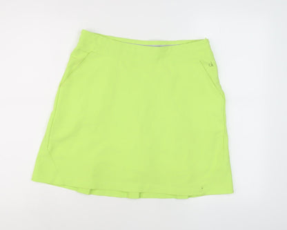 Calvin Klein Women's Green Pleated Skort UK 12