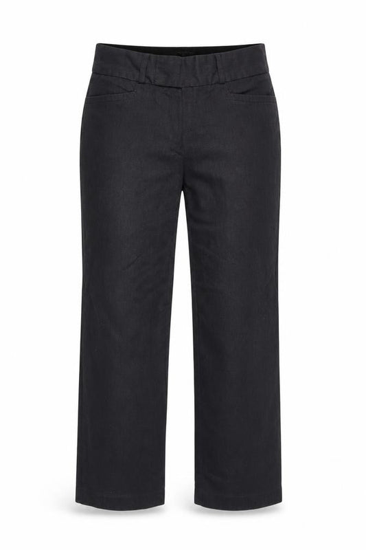 Womens UK Size 4 Banana Republic Slim Fit Business Casual Black Trousers