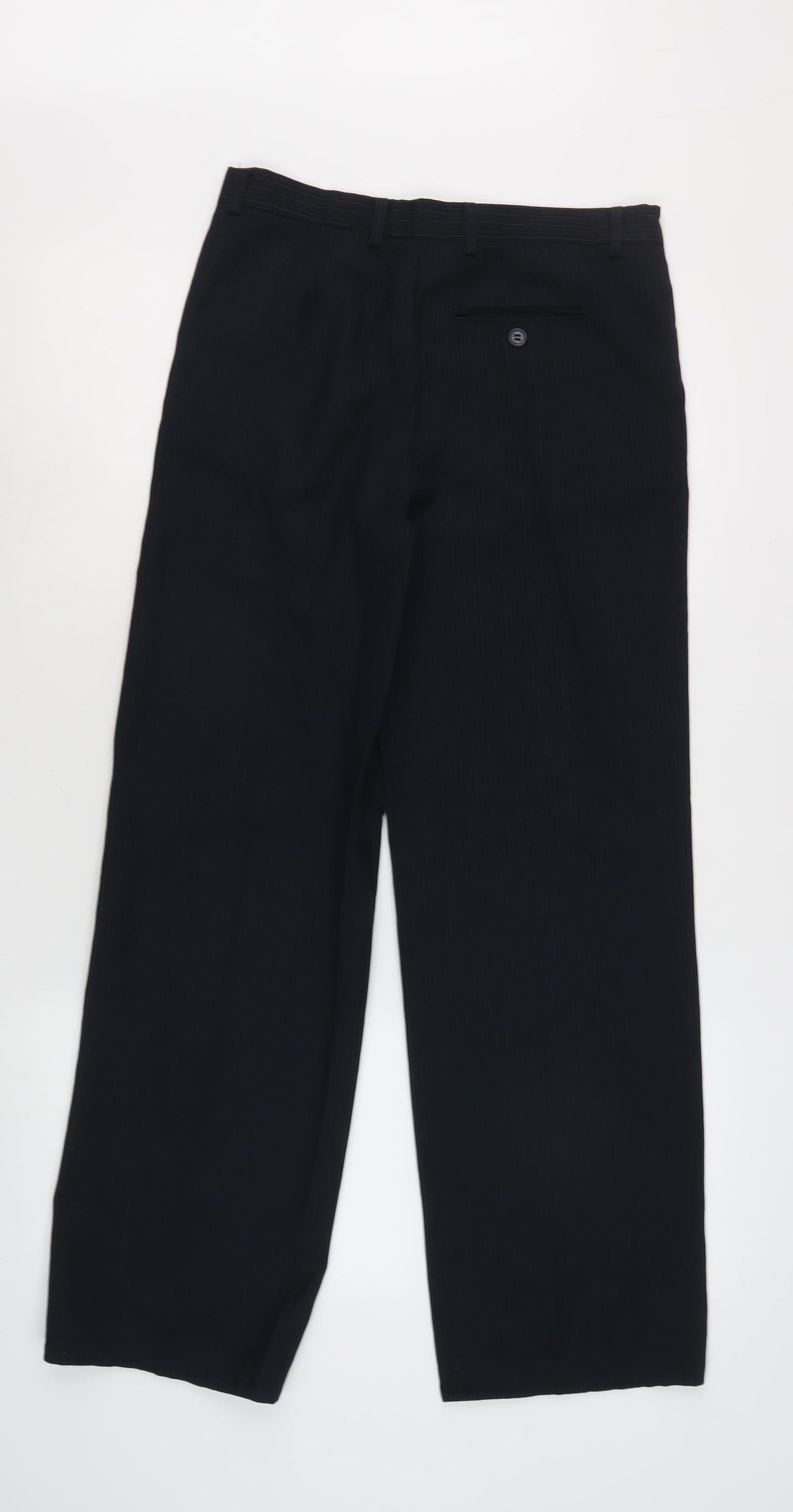 St. George Black Pinstripe Girls Dress Pants Size 14