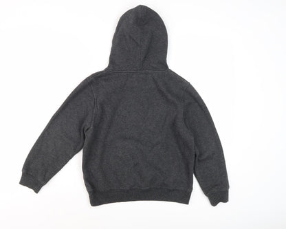 McKenzie Boys Grey Pullover Hoodie 7-8 Years, Logo Accent