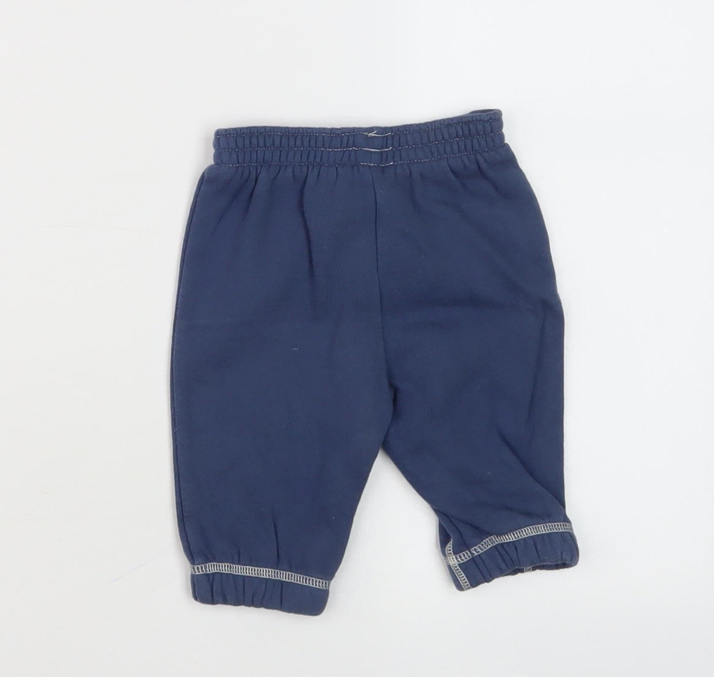 Puma Unisex Baby Blue Joggers, 0-3 Months, Cotton Blend
