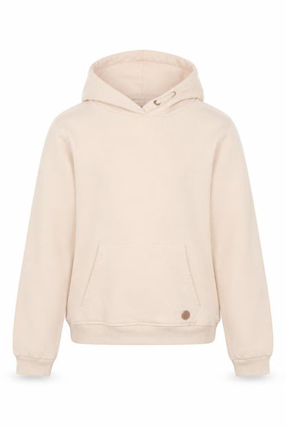 Front view of Firetrap Teen Beige Pullover Hoodie 13 Years