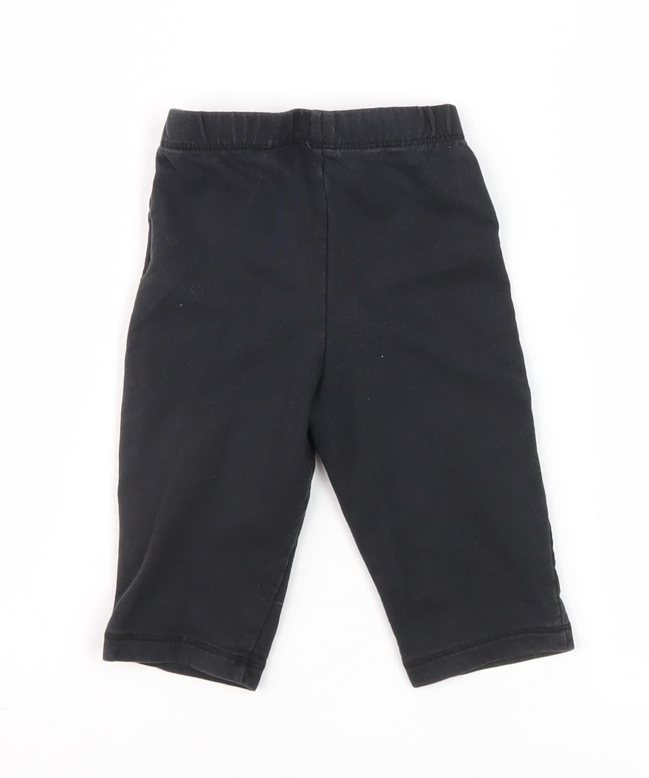 Converse Black Unisex Baby Pants 12 Months Elastic Waist