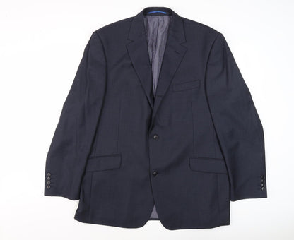 Mens UK Size 44 Daniel Hechter Regular Blue Suit Jacket