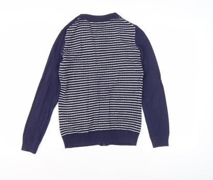 Womens UK Size XS Tommy Hilfiger Blue Cardigan Jumper