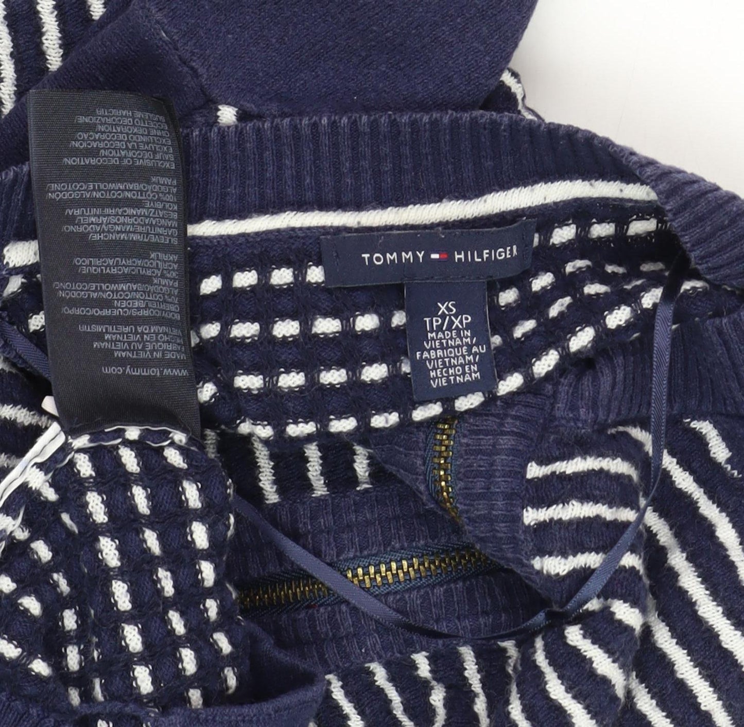 Womens UK Size XS Tommy Hilfiger Blue Cardigan Jumper