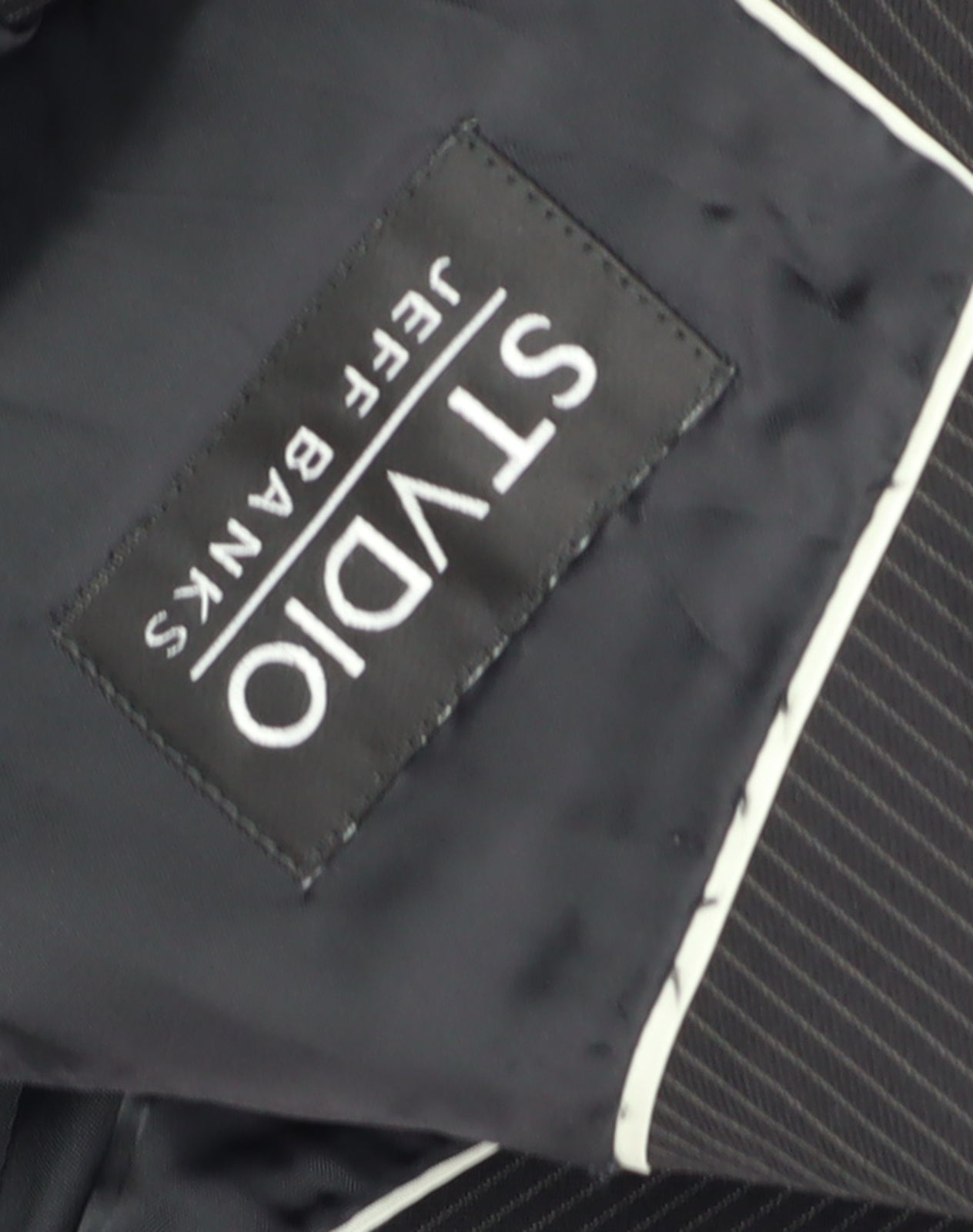 Mens UK Size 40 Jeff Banks Regular Black Suit Jacket