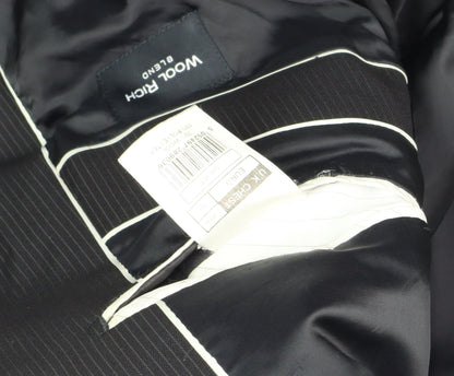 Mens UK Size 40 Jeff Banks Regular Black Suit Jacket